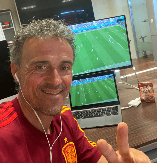 Foto del twitter de luis enrique